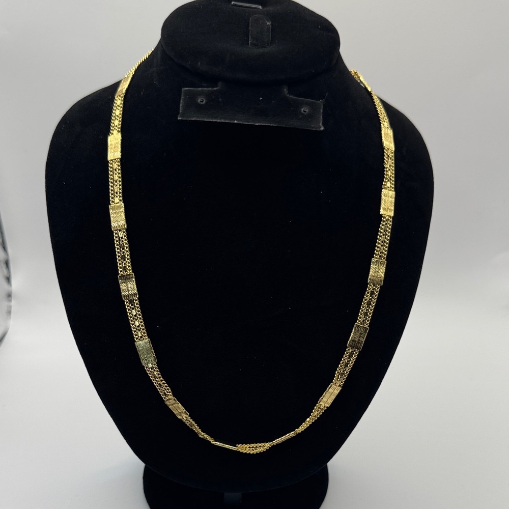 NEW 14kt Gold Over S925 Elegant Necklace - Italian Designed and Crafted